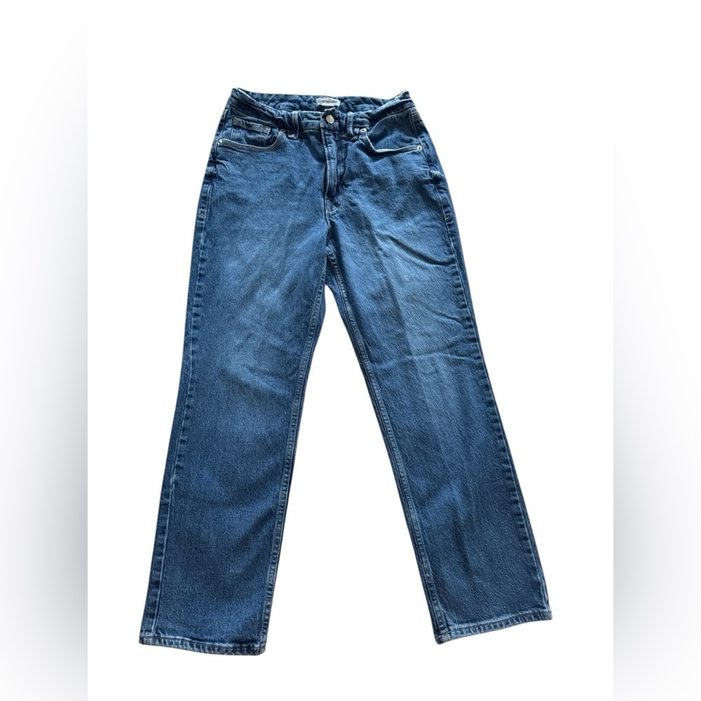 Good American Straight Leg Jeans — Medium Wash High Rise | Size 4 / 27